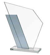 Trofeum szklane 24cm grawerowane GS615-24