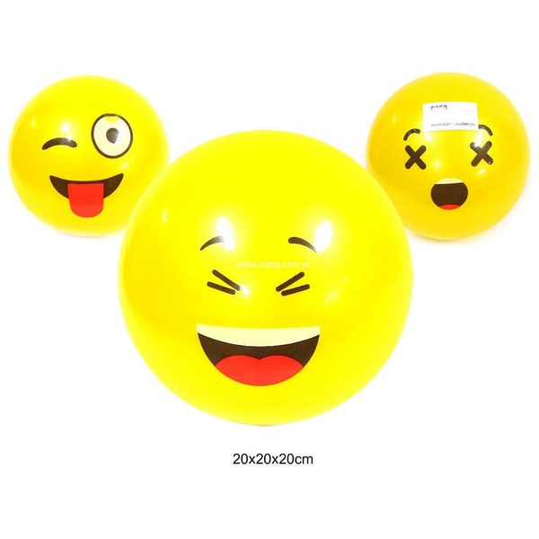 Piłka gumowa Emoji 20 cm 7244