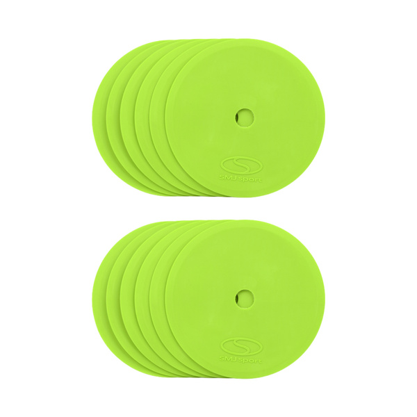 Znaczniki pola płaskie okrągłe Smj 12 szt. zielone ZPO-G