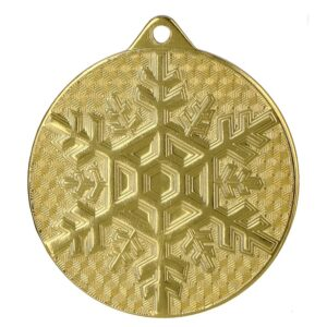 Medal metalowy złoty SPORTY ZIMOWE MMC48050/G