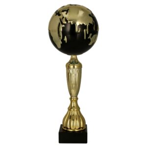 Puchar plastikowy złoto-czarny 7248