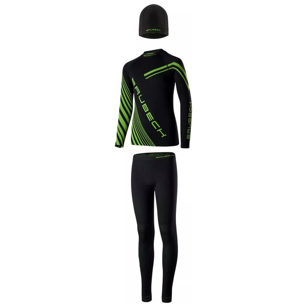 Komplet dziecięcy bielizna termoaktywna Brubeck Dry Junior+ czapka