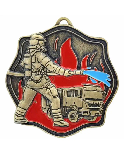 Medal metalowy złoty STRAŻ M108/Z