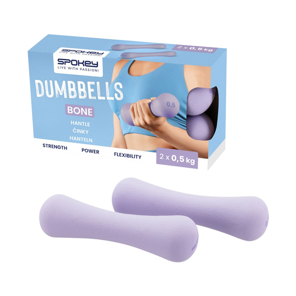 Hantle Spokey Bone 2 x 0,5 kg fioletowe 941960