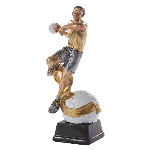 Statuetka metalowa złoto-srebrna PIŁKA RĘCZNA RF39327