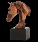 Statuetka odlewana 18,5cm - GŁOWA KONIA - RFST2060