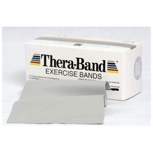 Thera Band® Taśmy Rehabilitacyjne Fitness 1,5 m srebrna, super mocny 20273