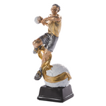 Statuetka odlewana złoto-srebrna PIŁKA RĘCZNA RF39327