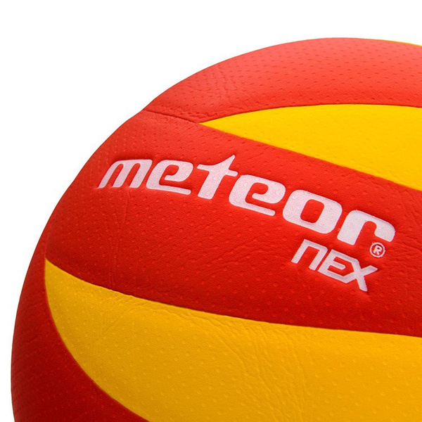 Piłka siatkowa METEOR  NEX czerwono-żółta rozmiar 5