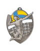 Medal metalowy srebrny SIATKÓWKA M10/S