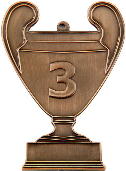 Medal metalowy brążowy Numer 3 CUP3