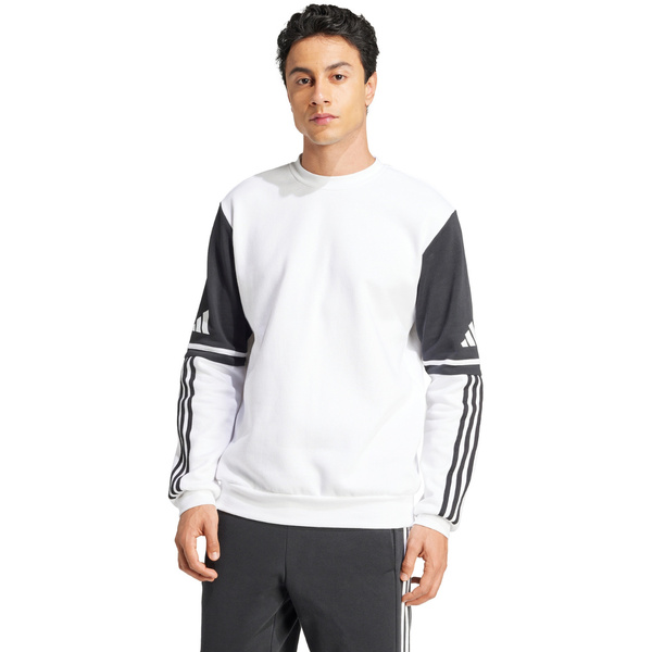 Bluza męska adidas Squadra 25 Sweat Crew biało-czarna JD2959