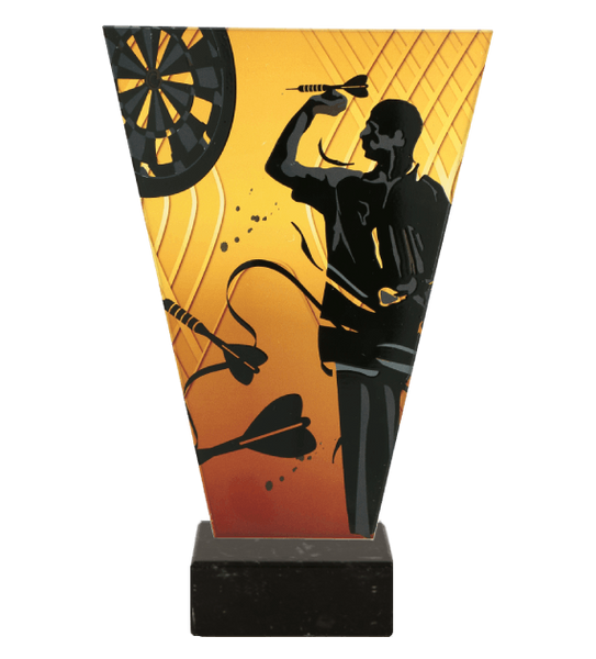 Trofeum szklane 22,5cm - VL1-A/DAR/BK, dart
