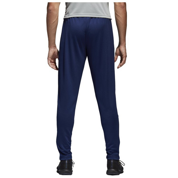 Spodnie dresowe męskie adidas Core 18 niebieskie poliestrowe