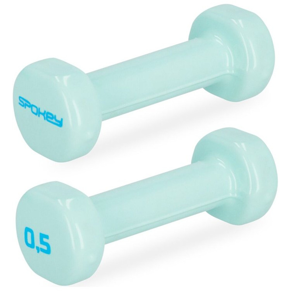 Zestaw hantli winylowych 2x0,5 kg SHAPE  błękitne