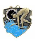 Medal metalowy złoty PŁYWANIE M100/Z