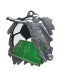 Medal metalowy srebrny PIŁKA NOŻNA M02/S