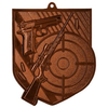 Medal metalowy brązowy STRZELECTWO MD8063/B