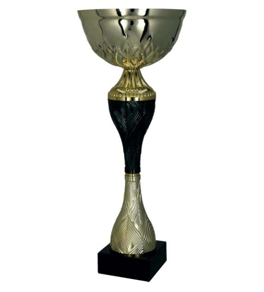 Puchar metalowy złoto-czarny H-21,5cm, R-80mm 9268G