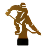 Statuetka metalowa złota HOKEJ ML-HOC1