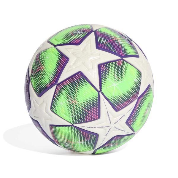 Piłka nożna adidas UWCL 25/26 League Stage Pro zielono-fioletowo-biała JD0190
