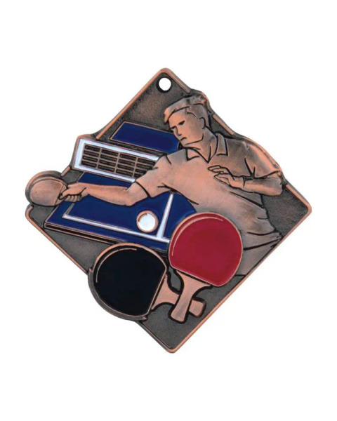 Medal metalowy brązowy TENIS STOŁOWY M09/B