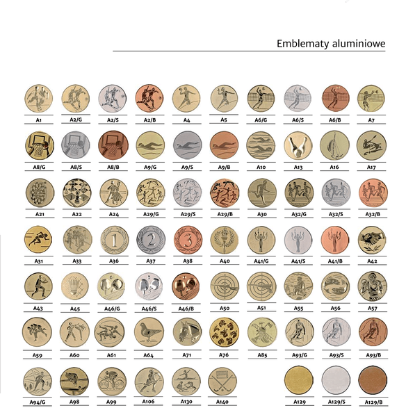 Puchar metalowy złoto-czerwony uniwersalny 9290