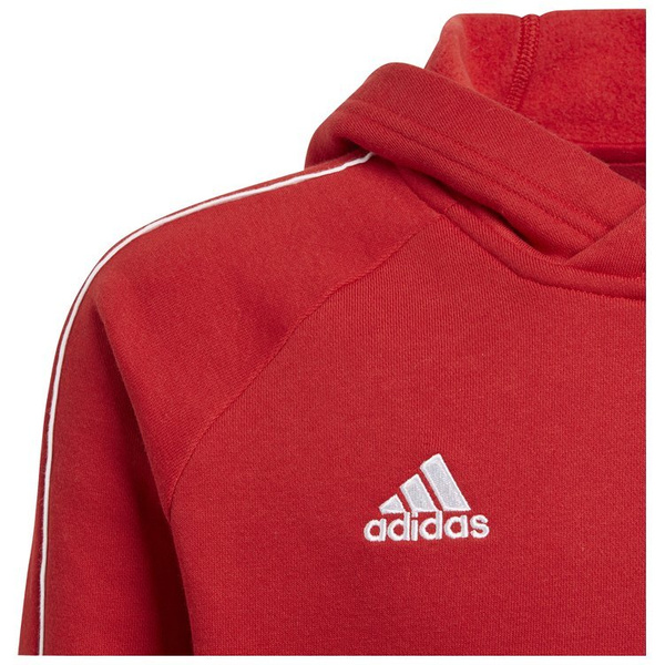 Bluza dla dzieci adidas Core 18 czerwona z kapturem
