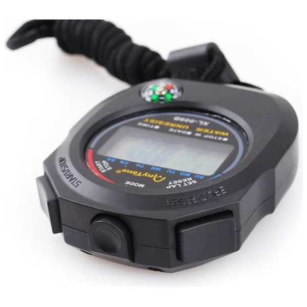 Stoper z kompasem ISO TRADE czarny z alarmem