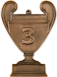 Medal metalowy brążowy Numer 3 CUP3