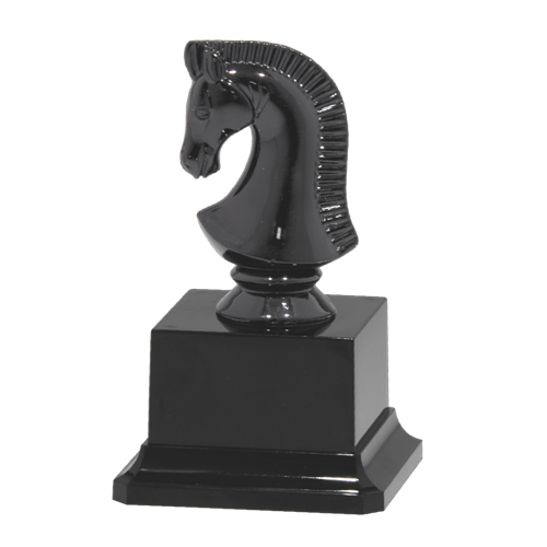 Statuetka metalowa czarna SZACHY RFP2260