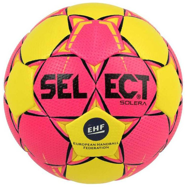 Piłka ręczna Select Solera Lil. 2018 Official EHF różowo-żółta 