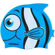 Czepek pływacki silikonowy dla dzieci Crowell Nemo Jr niebieski C3913