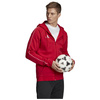 Bluza męska adidas Core 18 Hoody rozpinana czerwona z kapturem