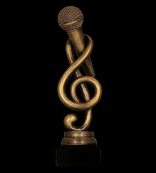 Statuetka odlewana 25cm - MUZYKA - RFST3038/BR