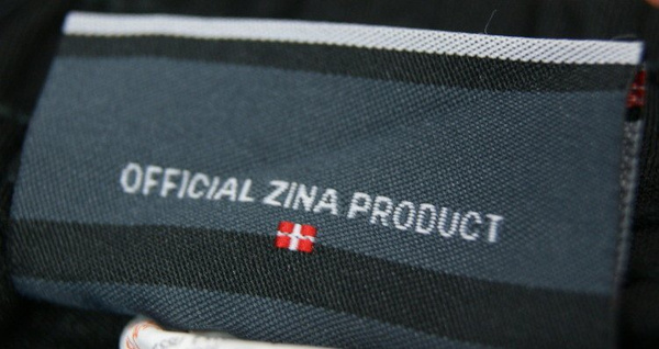 Spodnie piłkarskie dziecięce Zina DELTA czarne poliestrowe