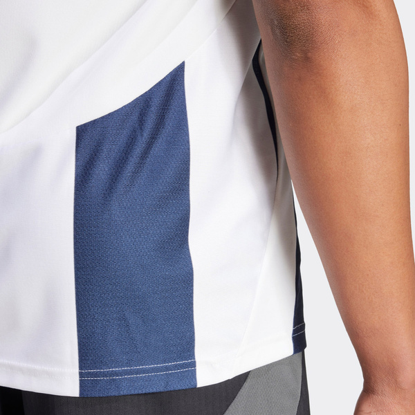 Koszulka męska adidas Striped 24 Jersey biało-niebieska IW4554