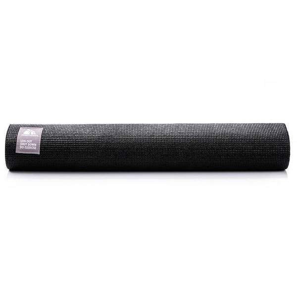 Mata fitness yoga Meteor czarna 180x60x0,3 cm