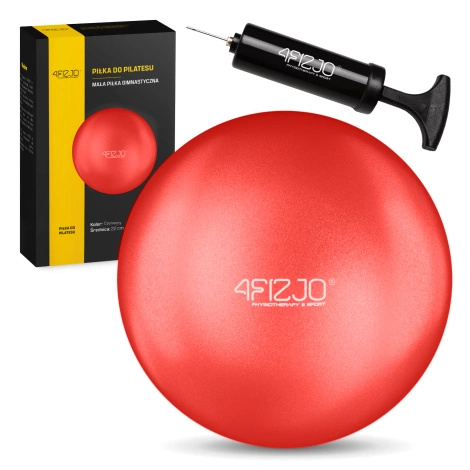 Piłka do pilatesu rehabilitacyjna 4FIZJO 22cm czerwona