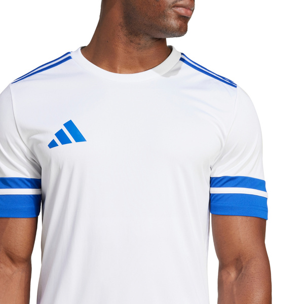 Koszulka męska adidas Squadra 25 biało-niebieska JG5827