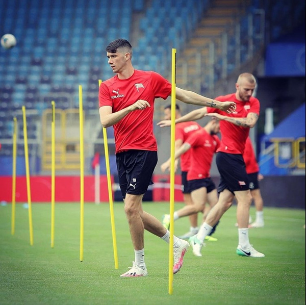 10x Tyczka treningowa i slalomowa 170 cm tyczki Niebieski