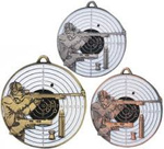 Medal metalowy srebrny STRZELECETWO M13/S