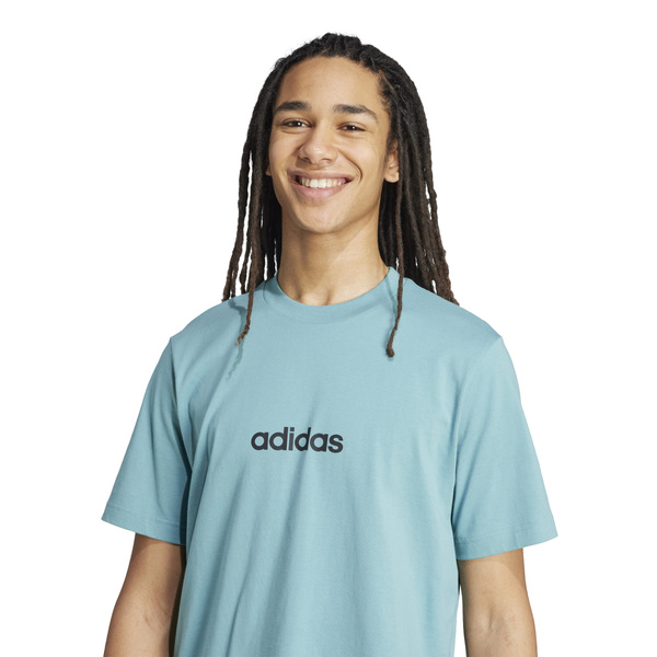 Koszulka męska adidas ESSENTIALS miętowa bawełniana