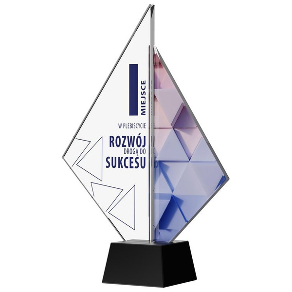 Trofeum szklane z Etui C071