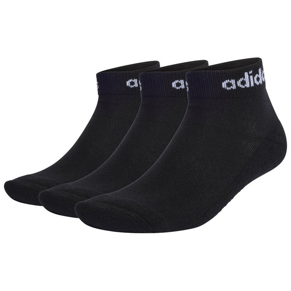 Skarpety adidas białe 3pak Think Linear Ankle czarne