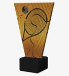 Trofeum szklane 17,5cm - TENIS ZIEMNY - VL1-C/TEN3/BK