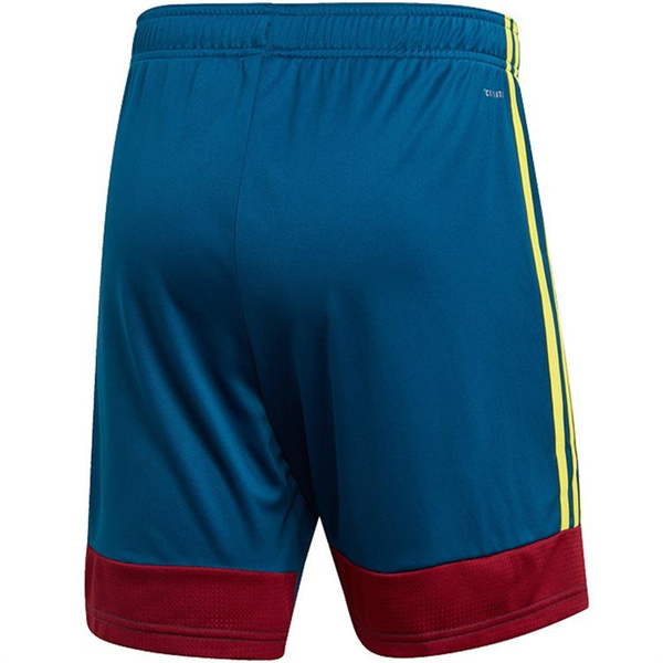 Spodenki męskie adidas Tastigo 19 Shorts niebiesko-bordowo-żółte DU4411