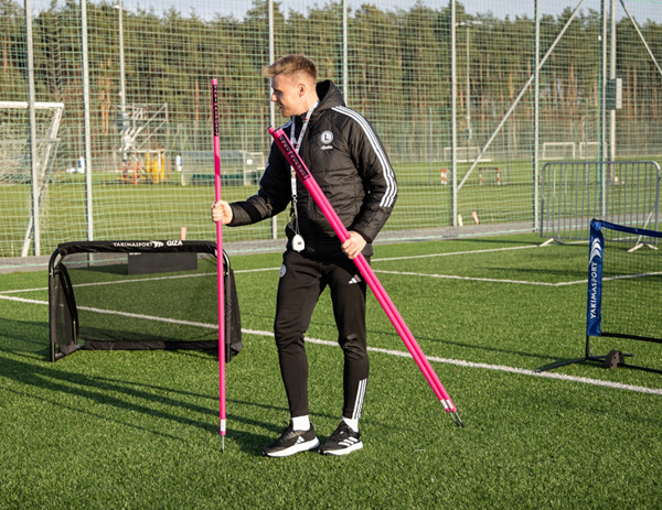 10x Tyczka treningowa i slalomowa 170 cm tyczki Niebieski