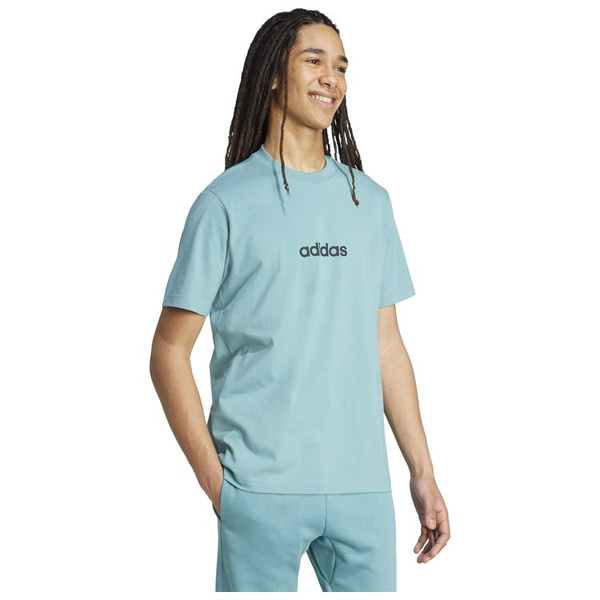 Koszulka męska adidas ESSENTIALS miętowa bawełniana