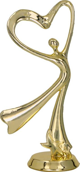 Figurka plastikowa złota - taniec